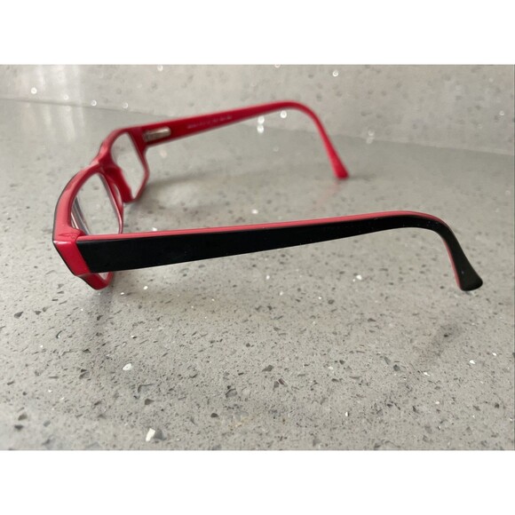 OFFSIDES BRAND Miles Black Red 15-140 Eyeglass Frames ONLY Full rim rectangle - Picture 3 of 10